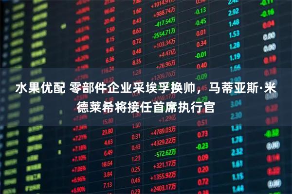 水果优配 零部件企业采埃孚换帅，马蒂亚斯·米德莱希将接任首席执行官