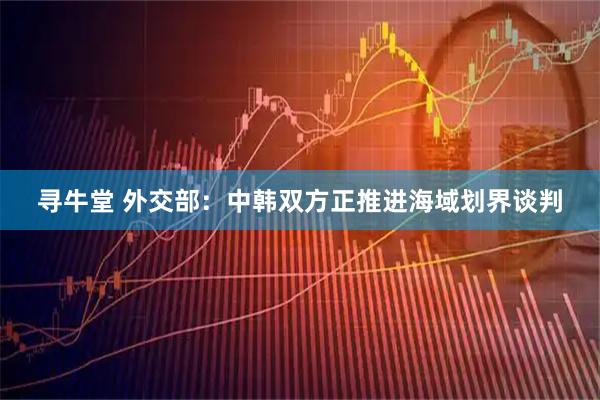 寻牛堂 外交部：中韩双方正推进海域划界谈判