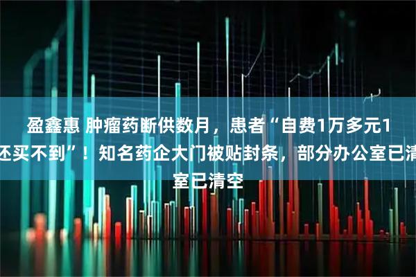 盈鑫惠 肿瘤药断供数月，患者“自费1万多元1瓶还买不到”！知名药企大门被贴封条，部分办公室已清空